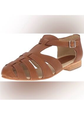 Wolverine 1883 Freida Sandals Women’s Tan Leather Fisherman Style w/ Box Size 9